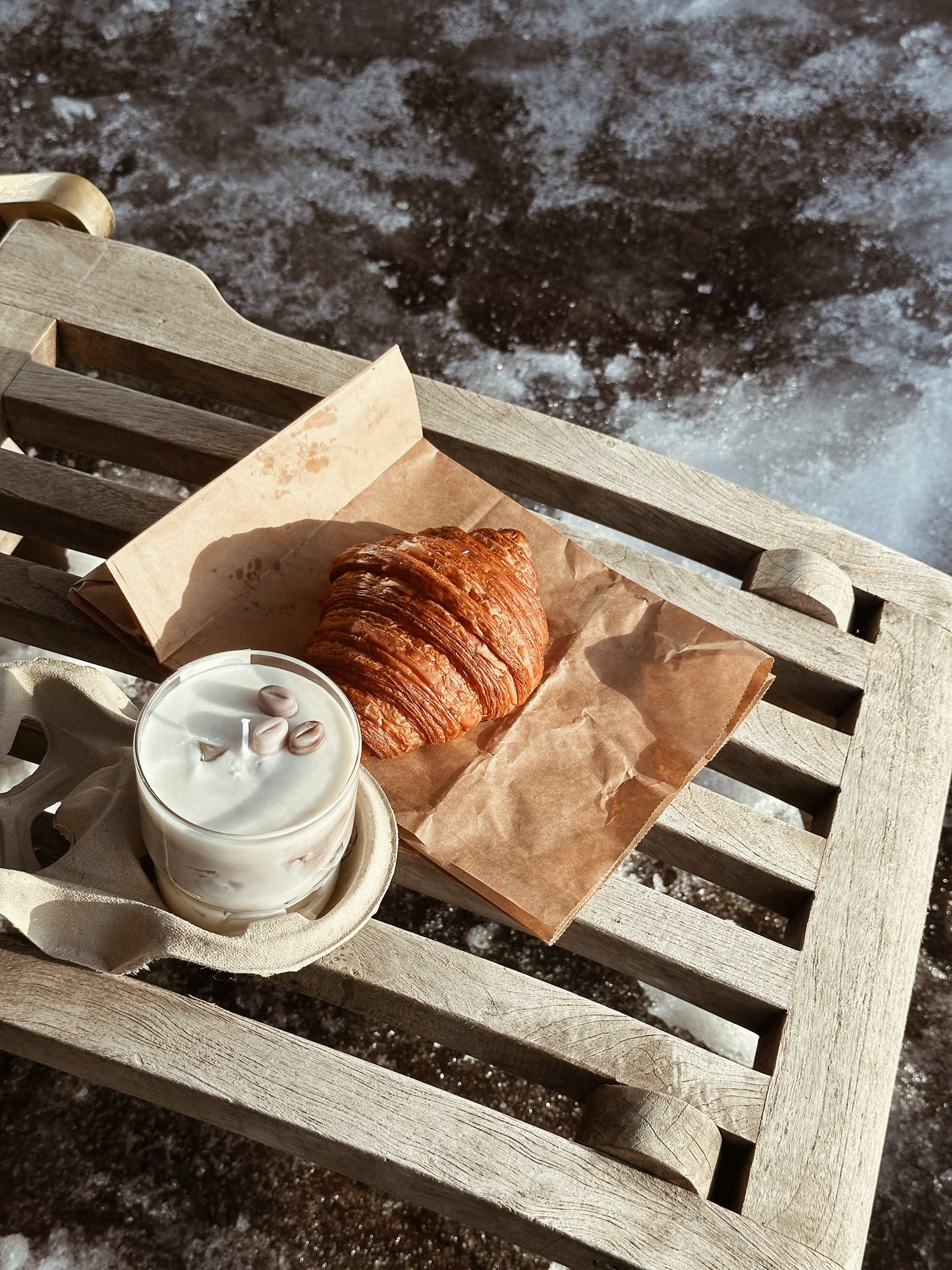 Iced vanilla oat latte duftlys